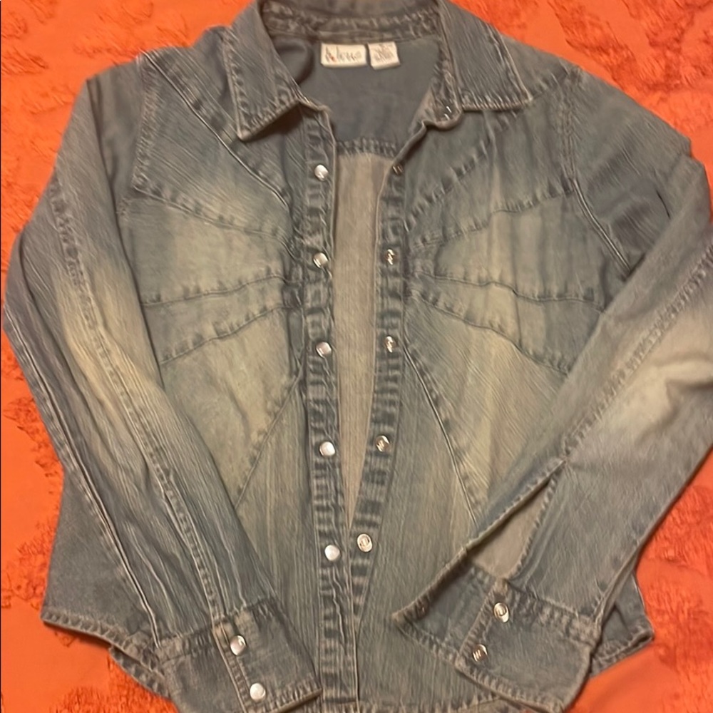 Jean button up